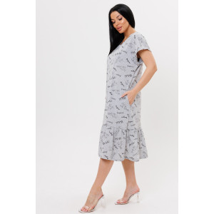 Туника женская 1993 кулирка (последний размер) серый 54,56