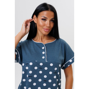 Костюм двойка женский 2017/1 кулирка (последний размер) петроль 48