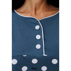 Костюм двойка женский 2017/1 кулирка (последний размер) петроль 48