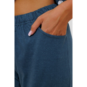 Костюм двойка женский 2017/1 кулирка (последний размер) петроль 48