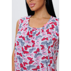 Сорочка женская 2117 кулирка (последний размер) розовый 56,60