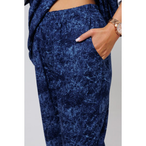 Костюм двойка женский 2051/2 кулирка (последний размер) индиго 46,58