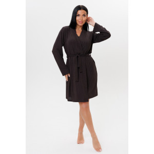 Пеньюар двойка женский 2092/3 лапша трикотажная (последний размер) шоколадный 50