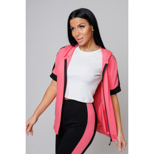 Костюм двойка женский №2152/1 трикотаж (последний размер) коралловый 54,58