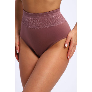 Трусы женские №28597 кулирка с лайкрой (р-ры: 54-56) сухая роза