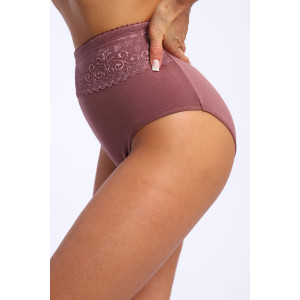 Трусы женские №28597 кулирка с лайкрой (р-ры: 54-56) сухая роза