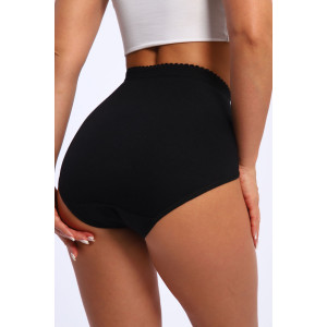 Трусы женские №28597 кулирка с лайкрой (р-ры: 54-56) черный