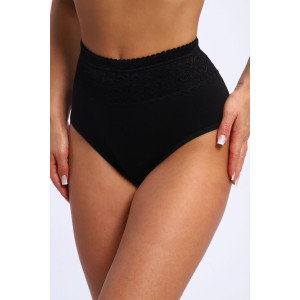 Трусы женские №28597 кулирка с лайкрой (р-ры: 54-56) черный