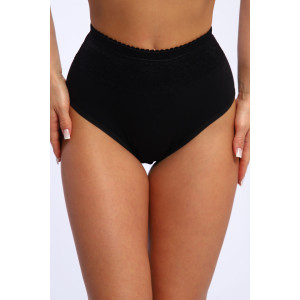 Трусы женские №28597 кулирка с лайкрой (р-ры: 54-56) черный
