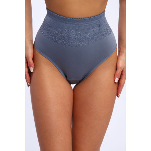 Трусы женские №28597 кулирка с лайкрой (р-ры: 54-56) черничный