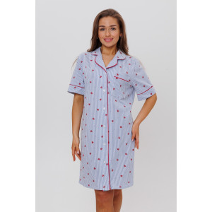 Туника женская №1772/1 кулирка (последний размер) красный 54