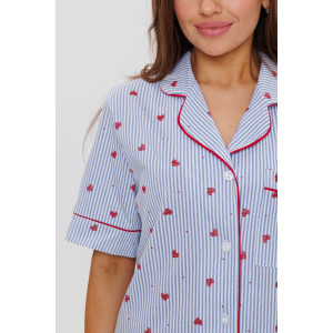 Туника женская №1772/1 кулирка (последний размер) красный 54