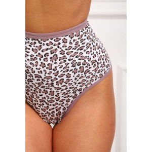 Трусы женские №64894 кулирка с лайкрой (р-ры: 54-58) кофе