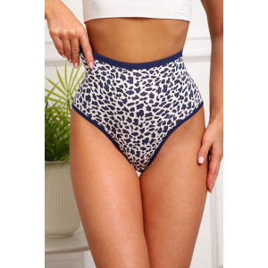 Трусы женские №64894 кулирка с лайкрой (р-ры: 54-58) синий