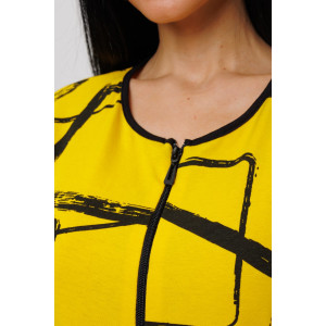 Халат женский №2181/2 кулирка (последний размер) желтый 54,56