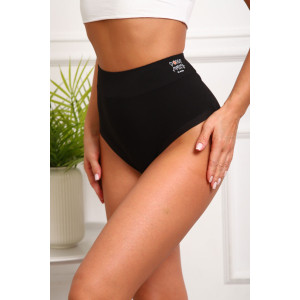 Трусы женские №64892 бамбук (р-ры: 52-56) черный