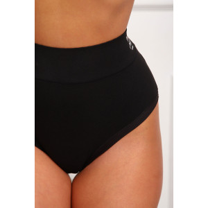 Трусы женские №64892 бамбук (р-ры: 52-56) черный