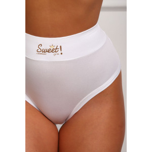 Трусы женские №64891 бамбук (р-ры: 54-58) белый