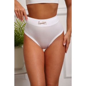 Трусы женские №64891 бамбук (р-ры: 54-58) белый