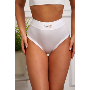 Трусы женские №64891 бамбук (р-ры: 54-58) белый