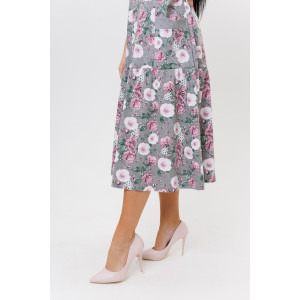 Платье женское 2138/1 кулирка (последний размер) серый 54