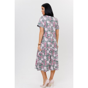 Платье женское 2138/1 кулирка (последний размер) серый 54