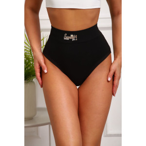 Трусы женские №64891 бамбук (р-ры: 54-58) черный