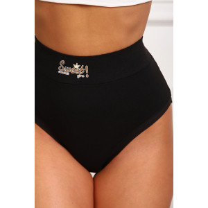 Трусы женские №64891 бамбук (р-ры: 54-58) черный