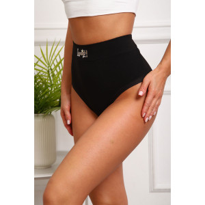 Трусы женские №64891 бамбук (р-ры: 54-58) черный