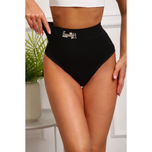 Трусы женские №64891 бамбук (р-ры: 54-58) черный