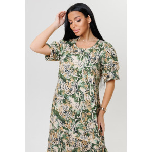 Платье женское №2169 кулирка (последний размер) зеленый 52