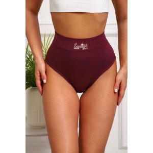 Трусы женские №64891 бамбук (р-ры: 54-58) бордо