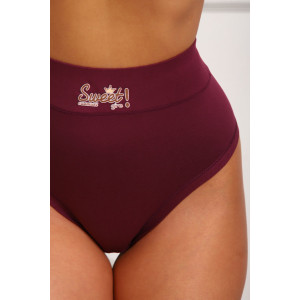 Трусы женские №64891 бамбук (р-ры: 54-58) бордо