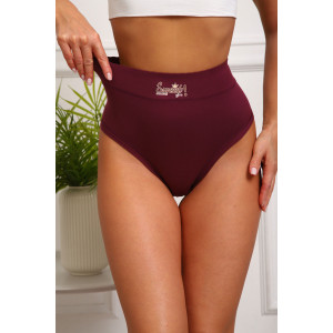 Трусы женские №64891 бамбук (р-ры: 54-58) бордо