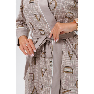 Халат женский 1745/3 кулирка (последний размер) капучино 46