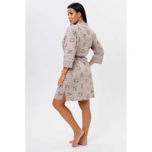 Халат женский 1745/3 кулирка (последний размер) капучино 46