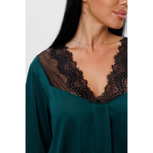 Пижама женская 2102/2 вискоза (последний размер) изумрудный 56