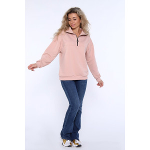 Толстовка женская №89347 футер 3-х нитка (последний размер) светло-коричневый 46