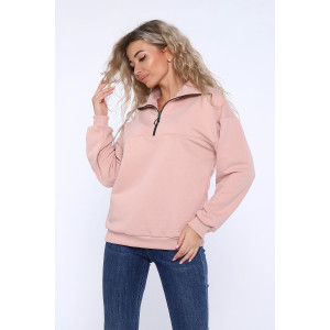 Толстовка женская №89347 футер 3-х нитка (последний размер) светло-коричневый 46