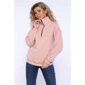 Толстовка женская №89347 футер 3-х нитка (последний размер) светло-коричневый 46
