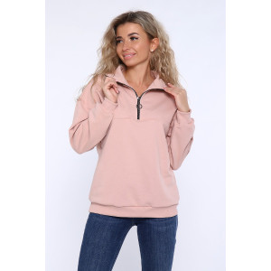 Толстовка женская №89347 футер 3-х нитка (последний размер) светло-коричневый 46
