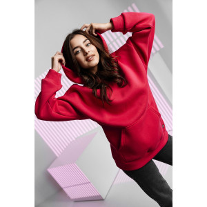 Толстовка женская №67090 футер 3-х нитка с начесом (последний размер) фуксия 46,52