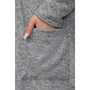 Кардиган женский "Софи 2" ангора-софт (р-ры: 46-68) серый