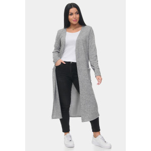 Кардиган женский "Софи 2" ангора-софт (р-ры: 46-68) серый