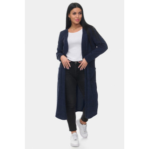 Кардиган женский "Софи 2" ангора-софт (р-ры: 46-68) синий