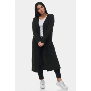 Кардиган женский "Софи 2" ангора-софт (р-ры: 46-68) черный