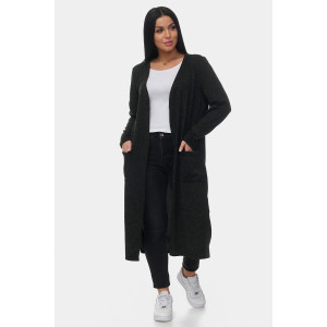 Кардиган женский "Софи 2" ангора-софт (р-ры: 46-68) черный