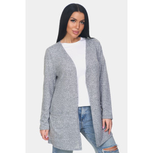 Кардиган женский "Софи" ангора-софт (р-ры: 46-68) серый