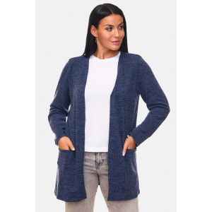Кардиган женский "Софи" ангора-софт (р-ры: 46-68) синий