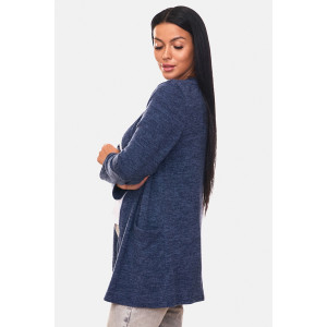 Кардиган женский "Софи" ангора-софт (р-ры: 46-68) синий